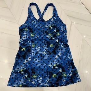 Lululemon Blue top- has bra inside ticket cut out but it’s a size 6